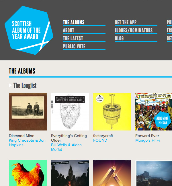 Scottish Album of The Year Award